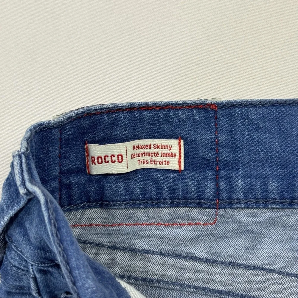 True Religion Rocco Jeans Denim Medium Wash Relaxed Skinny Blue‎ Men's 42x34